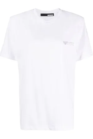 ROTATE Logo-print organic-cotton T-shirt