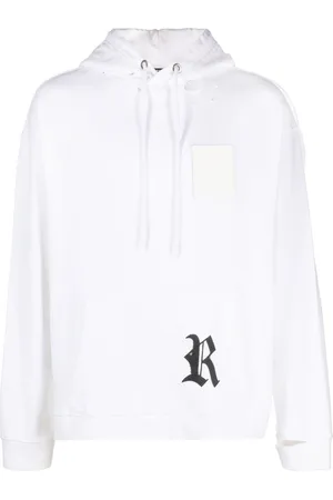 Black Monogram Torn Hoodie