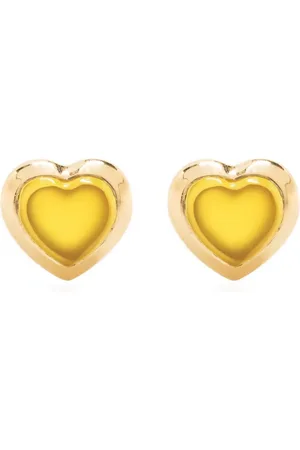 Missoma Jelly heart-cut gemstone earrings