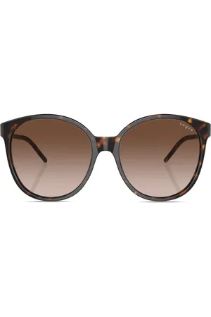 vogue Oversize-frame logo-print sunglasses