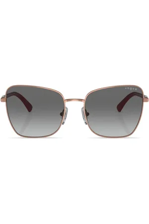 vogue Oversize-frame engraved-logo sunglasses
