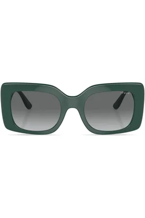 vogue Rectangle-frame logo-print sunglasses