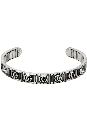 Gucci Trademark Engraved Charm Bracelet  Rent Gucci jewelry for 55month