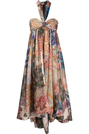 ZIMMERMANN Devi paisley-print halterneck dress