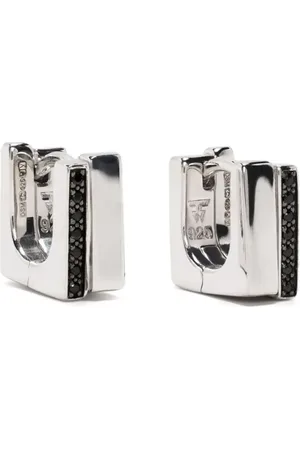 TOM WOOD Sterling Step spinel huggie earrings