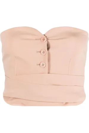 Serafini Bustier stretch-cotton crop top