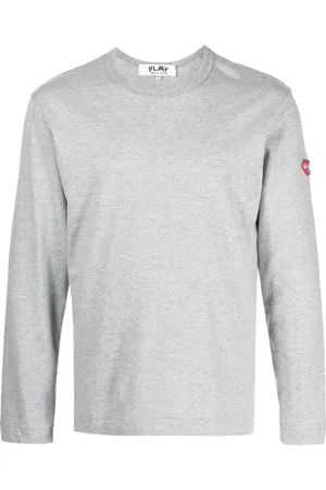 Comme des Garçons Heart-patch long-sleeves T-shirt