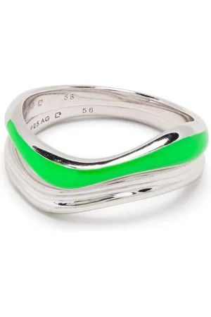 Maria Black Soma neon-detail ring stack