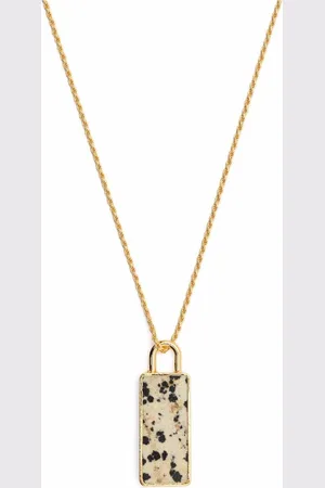 Missoma Fused dalmatian jasper-pendant necklace