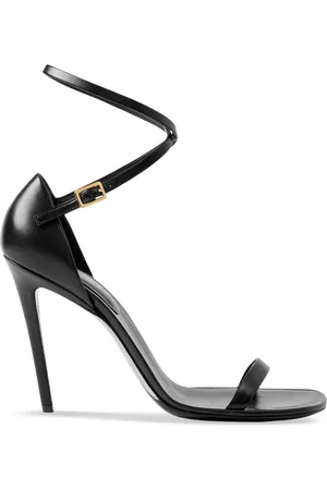 Burberry 100mm wrap-around leather sandals