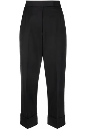Thom Browne Pearl-detailing tailored wool trousers