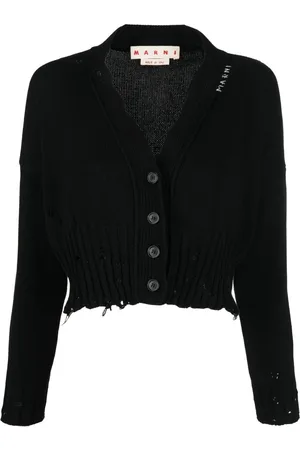 Marni Distressed cropped cardigan