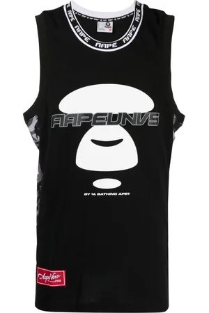 AAPE by A Bathing Ape Black Reversible Graphic Tank Top AAPE by A Bathing  Ape