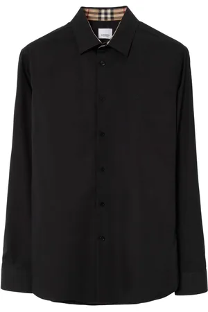 Burberry Logo-embroidered long-sleeve shirt
