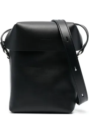 Jil Sander Mini Lid leather messenger bag