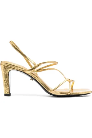 Sandro Faye metallic strappy sandals