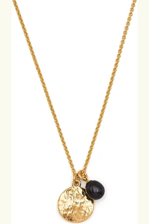 Dower and Hall Hammered pearl-detail necklace