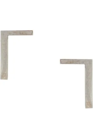 HSU JEWELLERY LONDON Curved structure earrings