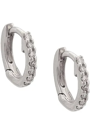 Dana Rebecca Designs 14kt white gold diamond huggies