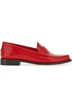 Salvatore Ferragamo Logo-embossed leather loafers