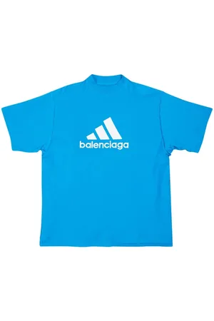 Balenciaga Ripped logo-print T-shirt - Farfetch