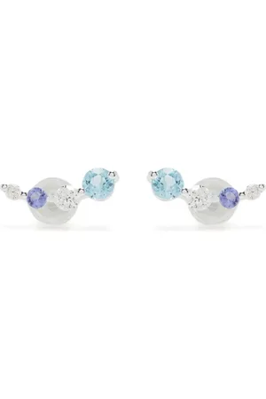 Dinny Hall Crystal-embellished stud earrings