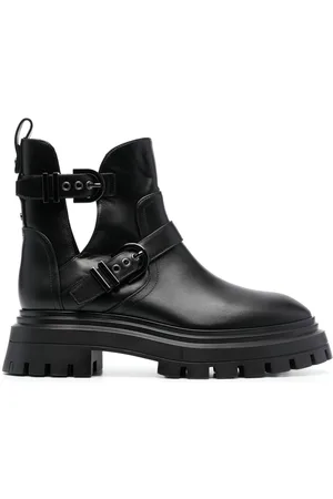 Stuart Weitzman Buckle-fastening leather ankle boots