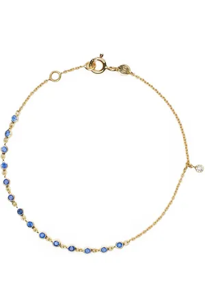 We by White Bird 18kt yellow gold Clarisse sapphire bracelet