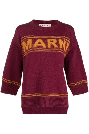 Marni Intarsia-logo virgin-wool sweater