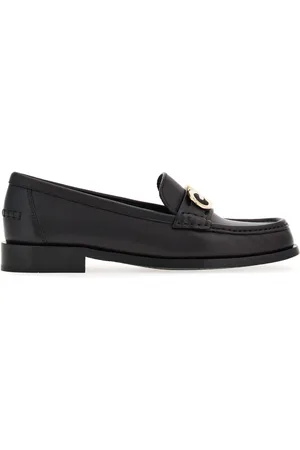 Salvatore Ferragamo Gancini-ornament leather mocassins