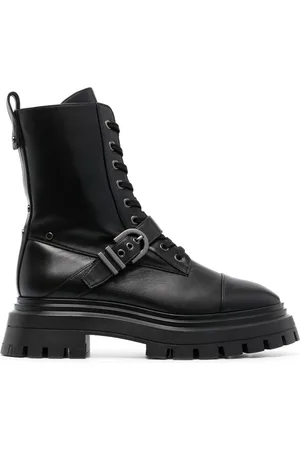 Stuart Weitzman Maverick Bedford Moto leather boots