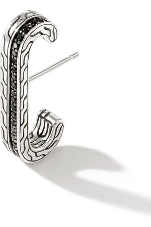 John Hardy Carved Chain sapphire and spinel cuff earring