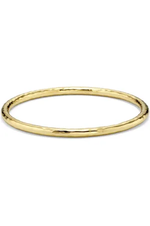 Ippolita 18kt yellow medium hammered Classico bangle