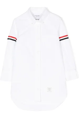 Thom Browne Oxford grosgrain armband shirtdress