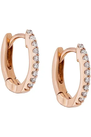 Dana Rebecca Designs Diamond and 14kt rose DRD huggies