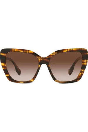 Burberry Tasmin tortoiseshell-check sunglasses