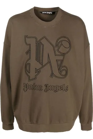 Palm Angels Embroidered-logo cotton sweatshirt