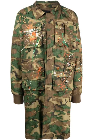 MOSTLY HEARD RARELY SEEN Camouflage Backpack Long coat