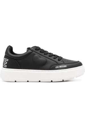 Moschino Low-top leather sneakers