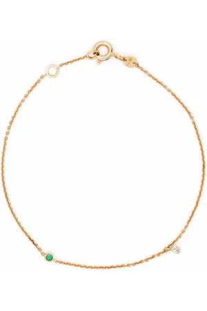 We by White Bird 18kt yellow Clarisse emerald and diamond bracelet
