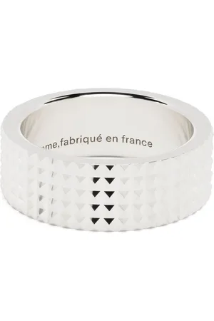 Le Gramme Guilloch?? pyramid ribbon ring