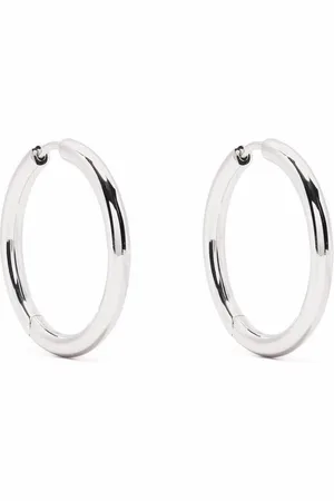 TOM WOOD Large classic hoop earrings
