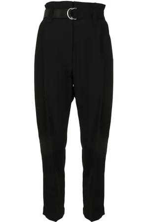 GOODIOUS Cropped belted trousers