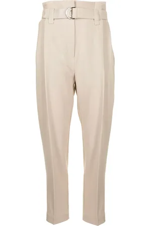 GOODIOUS Cropped belted trousers