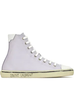 Saint Laurent White Leather Crystal Embellished Low Top Sneakers Size 39 Saint  Laurent Paris | TLC
