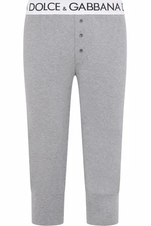 Dolce & Gabbana Logo-waistband stretch-cotton leggings