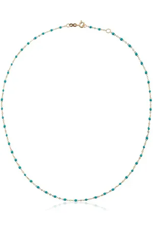 GIGI CLOZEAU 18kt yellow gold beaded necklace