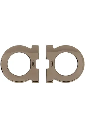 Salvatore Ferragamo Gancini logo-engraved polished buckle