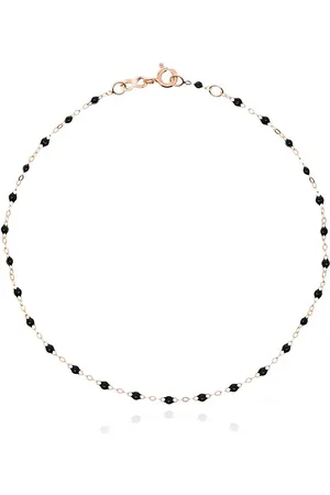 GIGI CLOZEAU 18kt rose gold beaded anklet