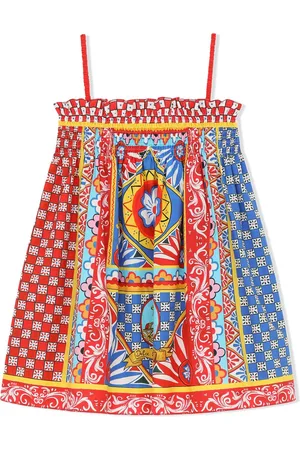Dolce & Gabbana Carretto-print poplin minidress